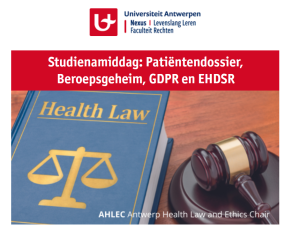 Studienamiddag: Patiëntendossier, Beroepsgeheim, GDPR en EHDSR